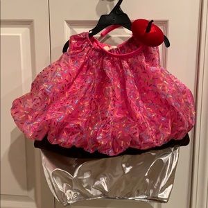 NWT girls 3T pink cupcake Halloween costume - NEW
